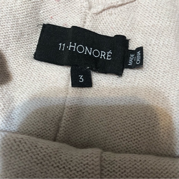 Honore 11 Wool Blend V Neck Maxi Della Dress in Color Natural size 3 22/24 - Picture 7 of 9